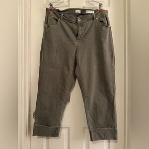 J. Jill olive Denim Cropped Pants